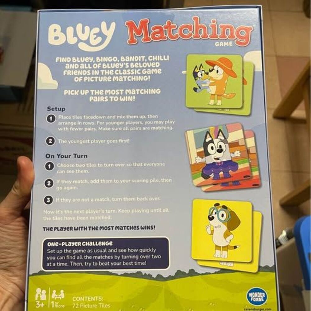 Bluey Memory Matching Game - Picture 2 of 2
